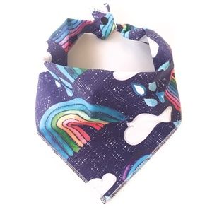 NWT Rainbow Palette Dog Bandana Size Med